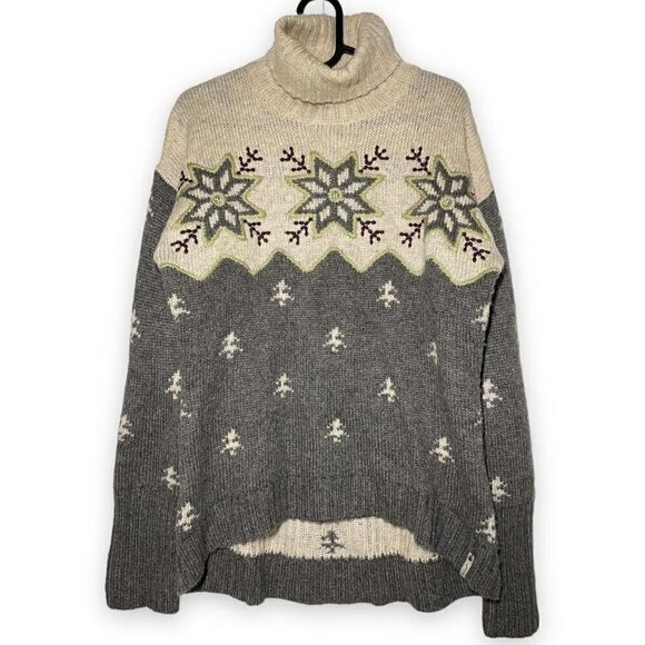 VINTAGE Woolrich Nordic Turtleneck Sweater size M - Picture 1 of 4